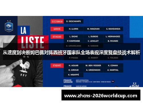 从速度到决断姆巴佩对阵西班牙国家队全场表现深度复盘技战术解析